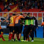 LECCE CAMPIONATO 2019-2020 ESULTANZA FALCO PANCHINA MICHEL CAPUTO/SILPRESS