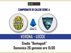 H. Verona-Lecce, le formazioni ufficiali. Forfait di Petriccione