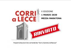 Rinviata la prima EcoDomenica e la “Corri a Lecce”