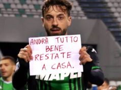 Sassuolo-Brescia 3-0, Caputo esultanza da applausi