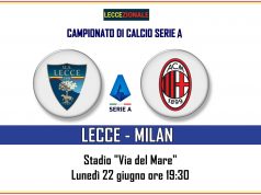 Lecce in campo senza Rossettini. Col Milan tocca a Meccariello