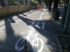 Piste ciclabili, lavori sulla segnaletica stradale
