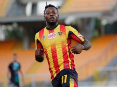 Lecce, Adjapong in isolamento fiduciario