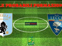 Virtus Entella-Lecce, le probabili formazioni