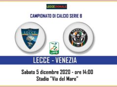 Lecce-Venezia, il tabellino
