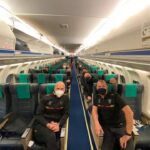 saverio sticchi damiani e eugenio corini in aereo