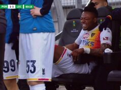 Per Adjapong rottura del tendine d’Achille