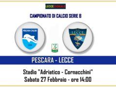 Pescara-Lecce, il tabellino. Mancosu in panchina, gioca Henderson
