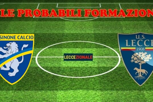 Frosinone-Lecce, le probabili formazioni
