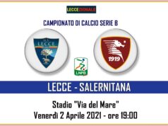 Lecce-Salernitana, il tabellino. Gallo titolare