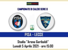 Lecce-Pisa, il tabellino. Gioca Pisacane, out Meccariello