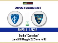Empoli-Lecce, il tabellino. Giallorossi con molti volti nuovi