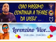 Il Lecce in campo nel ricordo di Massimo e Lorenzino