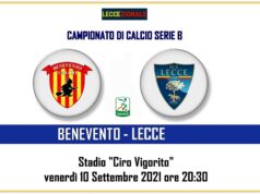 Benevento-Lecce, il tabellino. Gargiulo subito in campo, Blin in panca