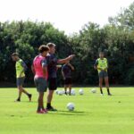 Baroni in allenamento ad Acaya