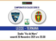 Lecce-Ternana, il tabellino. Calabresi, Björkengren e Olivieri subito in campo