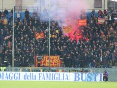 Spettacolo all’Arena Garibaldi: i tifosi del Lecce