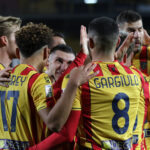 esultanza Lecce vs Reggina