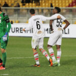 Okoli e Ravanelli Lecce-Cremonese 3-3