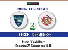 Lecce-Cremonese, le formazioni ufficiali