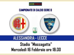 Alessandria-Lecce, il tabellino. Helgason dal 1′ in campo