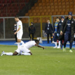 esultanza Tounkara Lecce-Cittadella 1-2