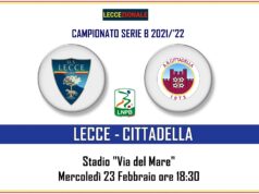 Lecce-Cittadella, subito in campo Gendrey, Gallo e Listkowski