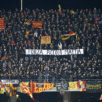 Striscione Curva Nord per Mattia