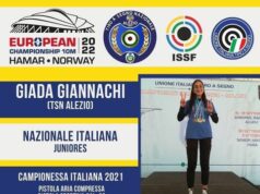 Tiro a Segno, Giada Giannachi argento agli Europei in Norvegia