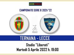 Ternana-Lecce, il tabellino. Dermaku e Gendrey in campo dal 1′