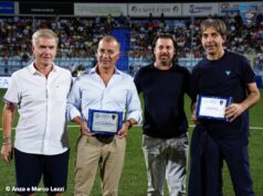V. Francavilla-Lecce, targa ricordo per i dirigenti giallorossi Sticchi Damiani e Trinchera