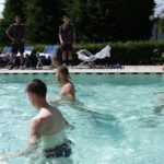 allenamento Lecce a Folgaria in piscina 2