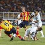 Hjulmand in azione vs Inter