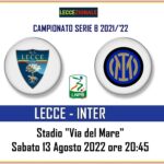 LECCE-INTER orario
