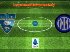 Lecce-Inter, le probabili formazioni