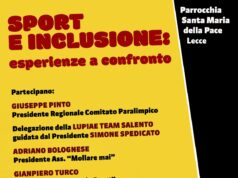 Sport e inclusione, domani un dibattito a Lecce