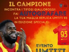 Umtiti incontra i tifosi giallorossi