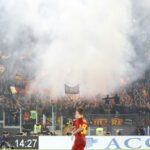 tifosi del Lecce all’Olimpico vs Roma