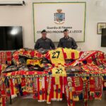 maglie e sciarpe US Lecce contraffatte