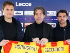 Lecce, presentati Romagnoli e Ceccaroni