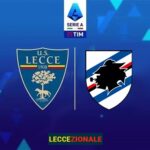 Lecce-Sampdoria con loghi