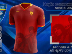Lecce, col Verona maglia celebrativa con Lorusso e Pezzella maglia Ciro e Michele