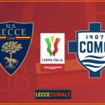 Lecce-Como Coppa Italia loghi