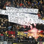 striscione Barras Bravos – Lecce-Inter 0-4 25-2-2024
