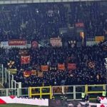 tifosi del Lecce a Torino