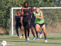 Doppia seduta d’allenamento del Lecce a tre giorni dall’Atalanta