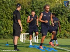 Allenamento mattutino per il Lecce, domani la rifinitura
