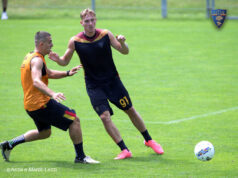 Allenamento in mattinata per il Lecce, -3 all’esordio ufficiale