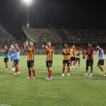 esultanza Lecce sotto Curva Nord vs Cagliari