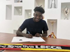 Lecce, risolto il contratto con Pelmard